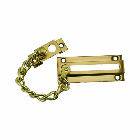 IVES COMMERCIAL Solid Brass Chain Door Guard Bright Brass Finish 481B3